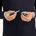 Great Masters Exotic Leather Black Alligator Fountain Pen