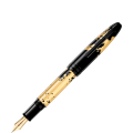 Fountain Pen Montblanc Meisterstück Solitaire Calligraphy Gold Leaf Flex Nib