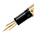 Fountain Pen Montblanc Meisterstück Solitaire Calligraphy Gold Leaf Flex Nib