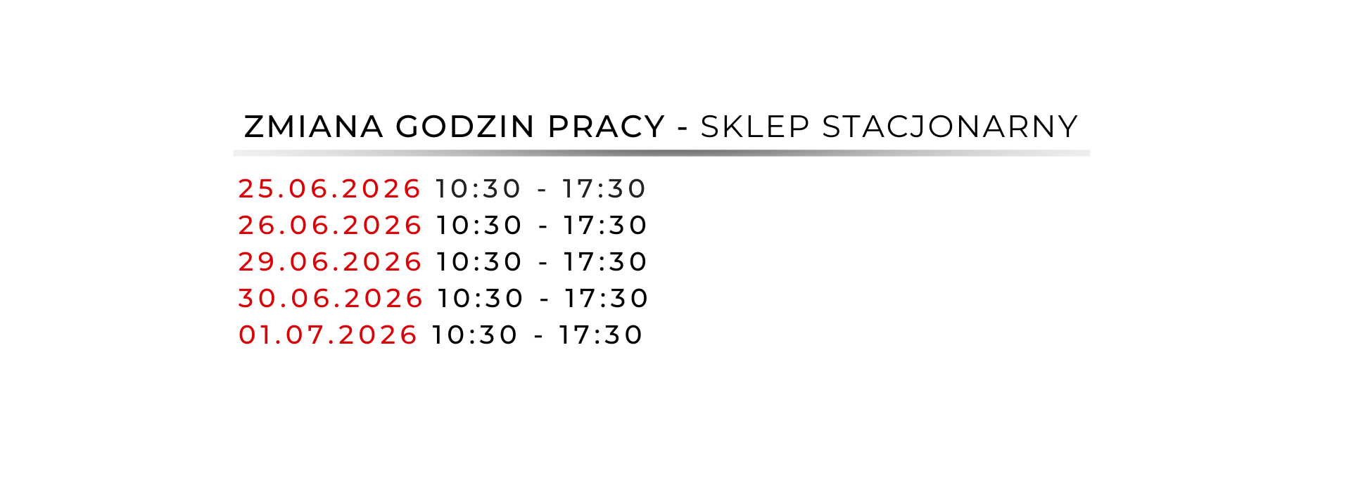 godziny pracy