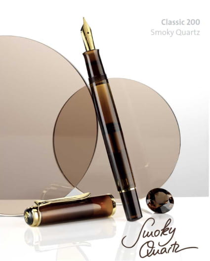 Pelikan M200 SMOKY QUARTZ GT Fountain Pen 