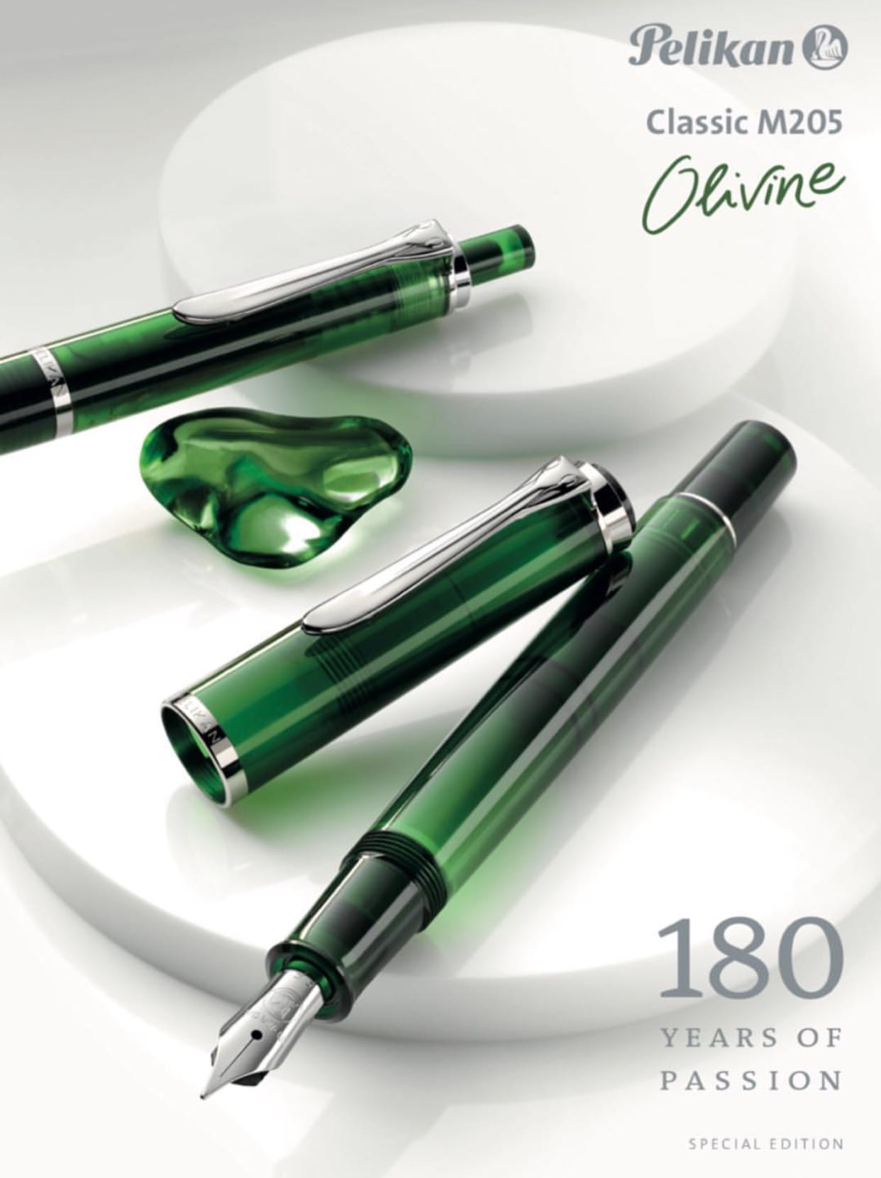 Pelikan M205 Fountain Pen OLIVINE F,M,B