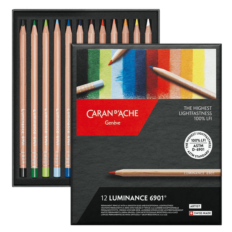 Caran d'ache Luminance 6901 Crayons 12 
