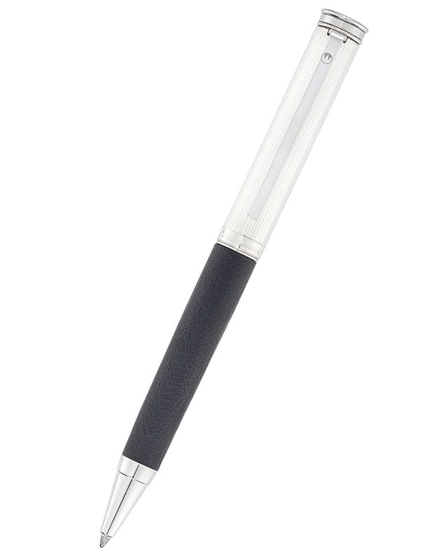 Waldmann SOLON długopis Silver Black Leather