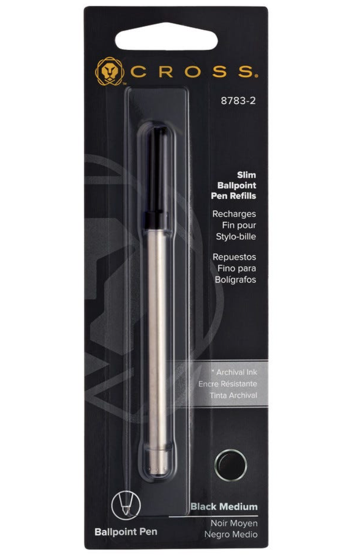 Wkład do pióra kulkowego Cross Slim Gel 8910-1 czarny