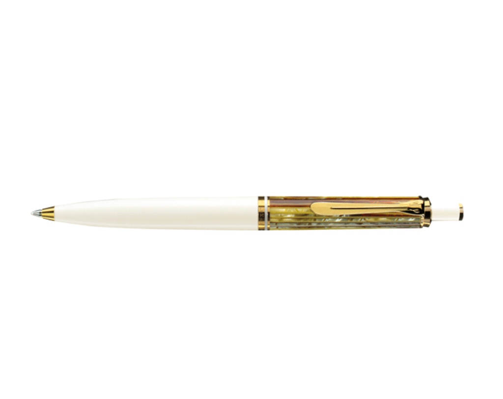 Pelikan Souverän K400 Tortoiseshell White Ballpoint Pen