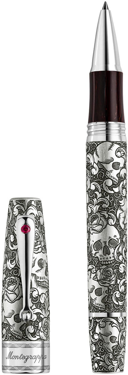 Montegrappa Skulls & Roses pióro kulkowe