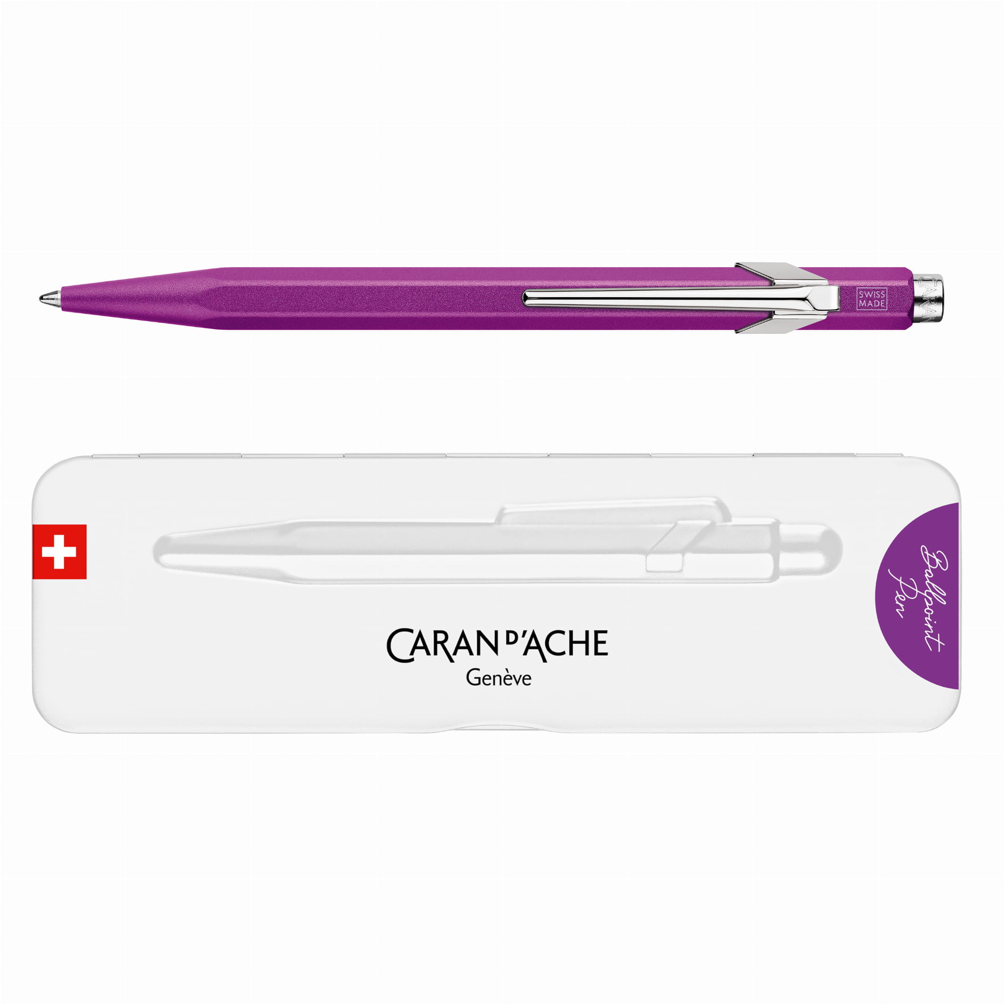 Caran d’Ache 849 Colormat-X Slimpack Purple długopis 