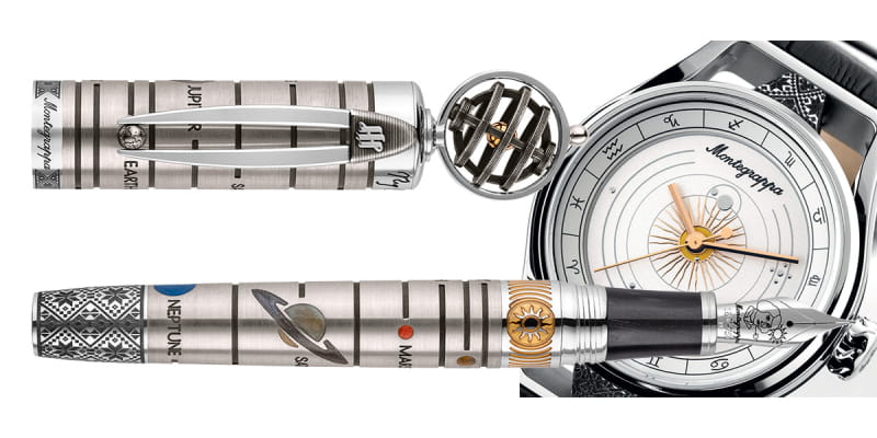 Zestaw Montegrappa Avanguardia Nicolaus Copernicus pióro wieczne + zegarek