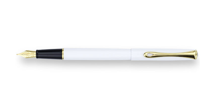 DIPLOMAT Traveller White  Lacquer GT pióro wieczne