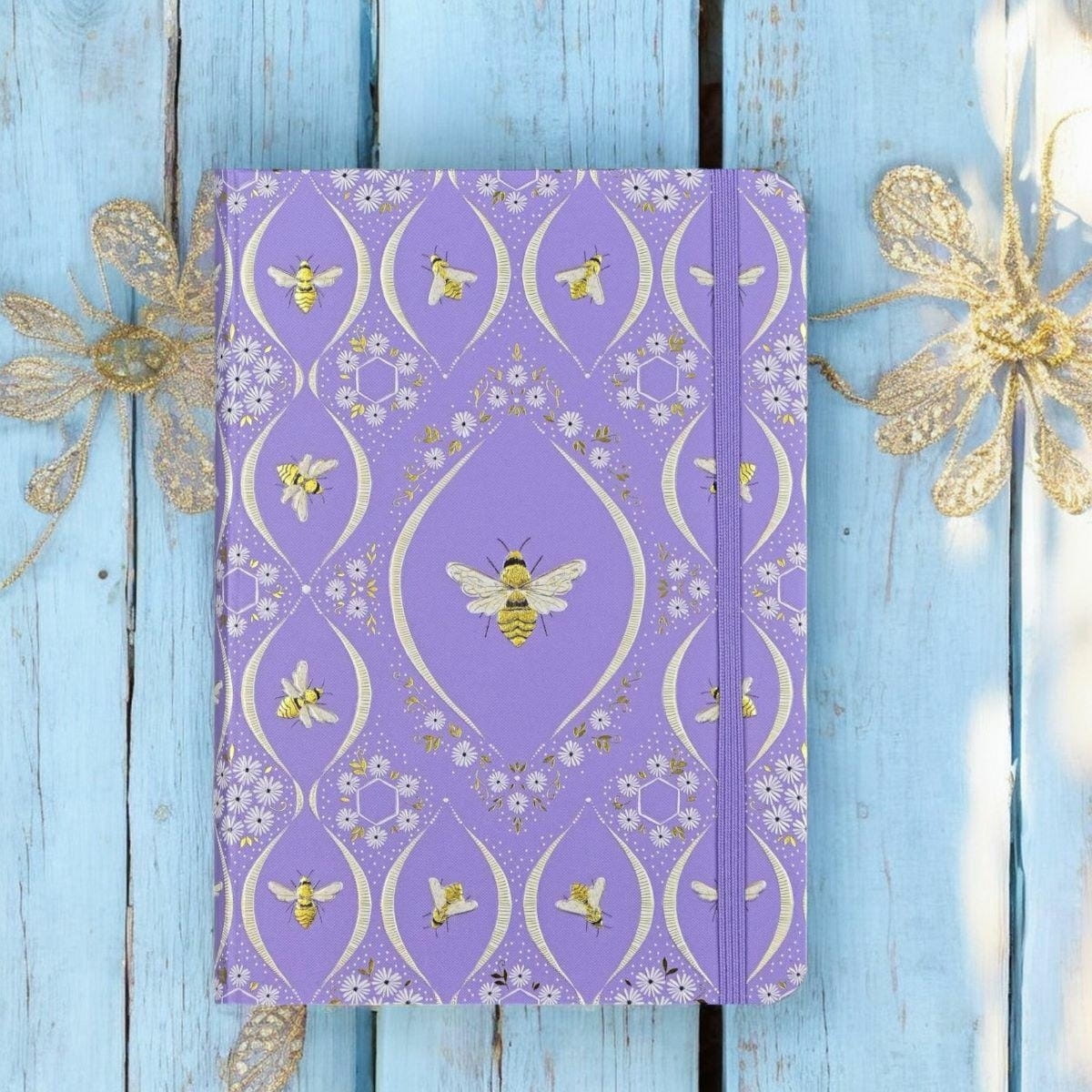 Peter Pauper Florentine Bees  Journal   notes B6 linia