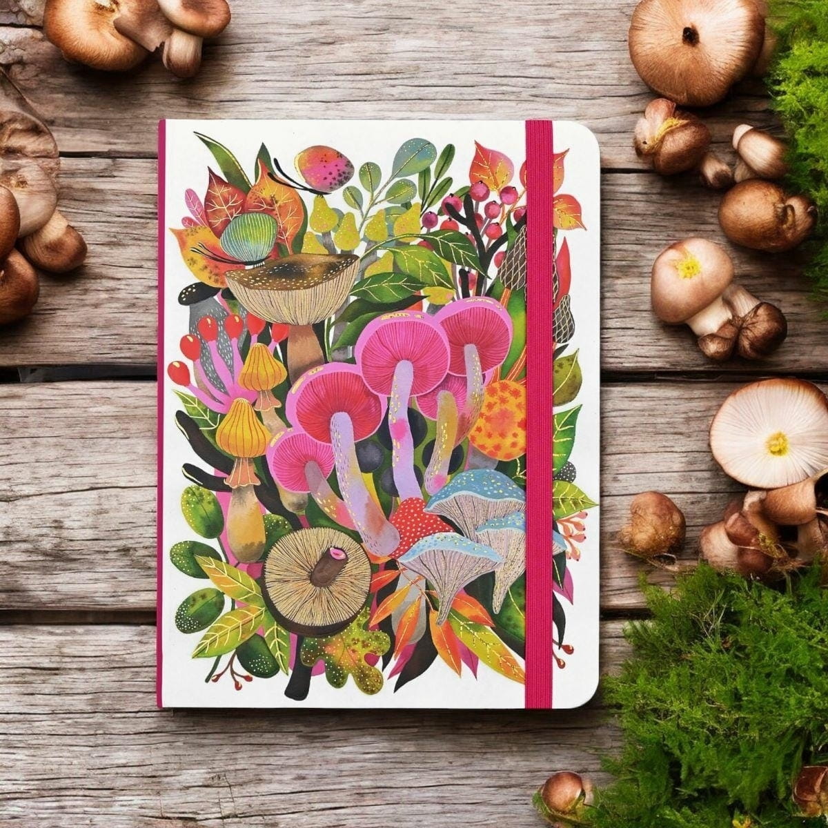 Peter Pauper Mushroom Medley Journal   notes A5 linia