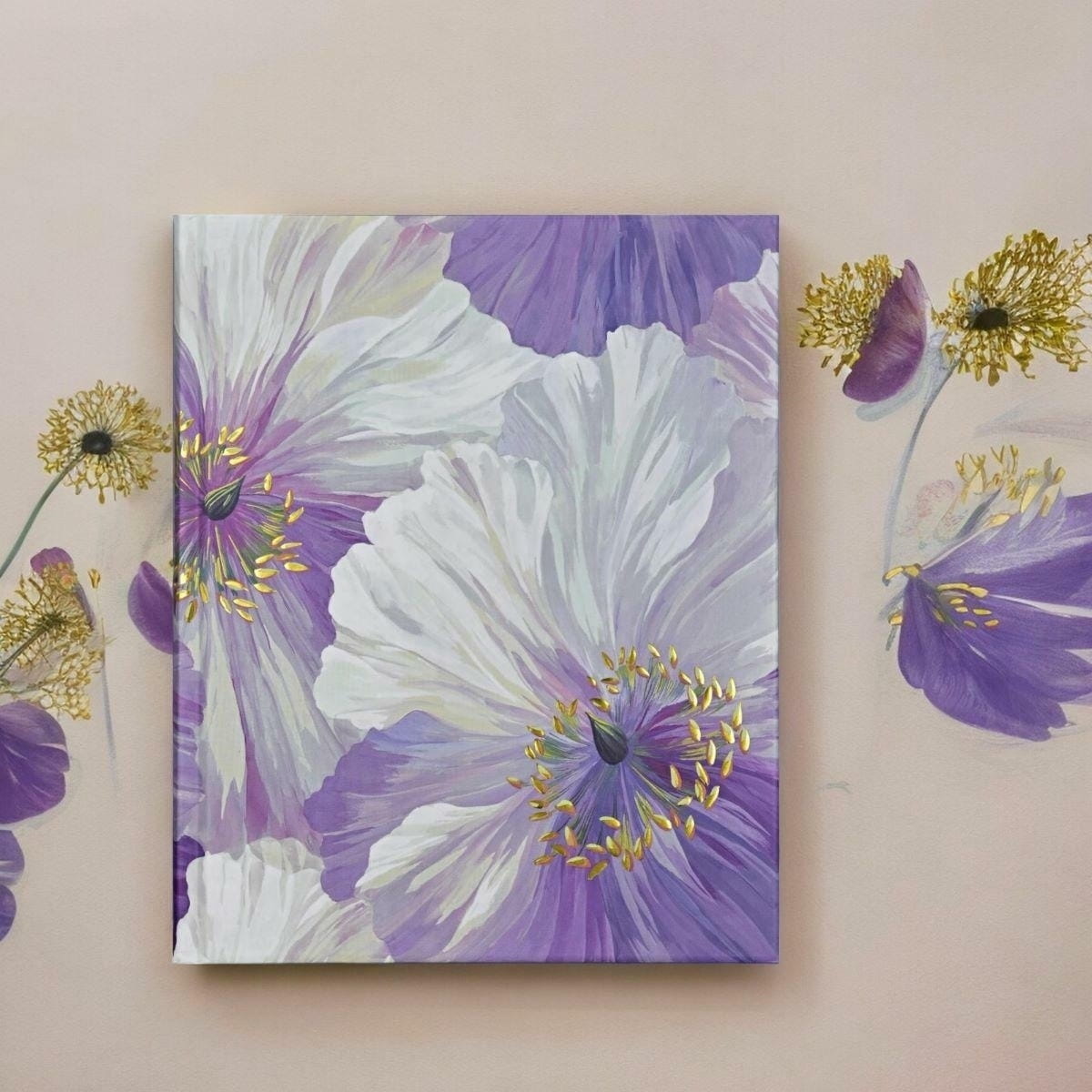 Peter Pauper Poppies in Bloom  Journal   notes  linia