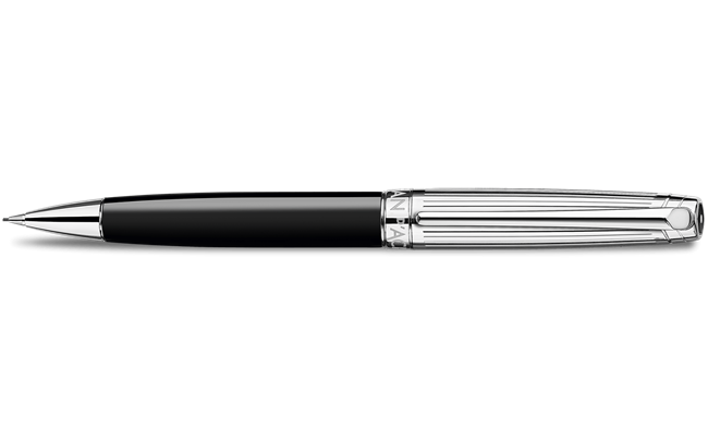Caran d'Ache Silver-Plated, Rhodium-Coated LÉMAN BICOLOR Black Ołówek Mechaniczny