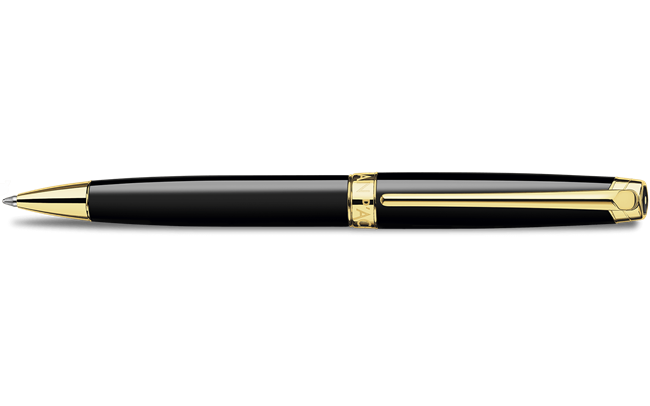 Caran d'Ache Gold-Plated LÉMAN™ EBONY BLACK Długopis