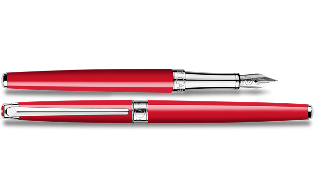 Caran d'Ache Scarlet Red LÉMAN™ SLIM Pióro wieczne