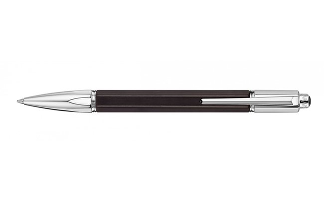 Caran d'Ache Silver-Plated and Rhodium-Coated VARIUS™ EBONY Długopis