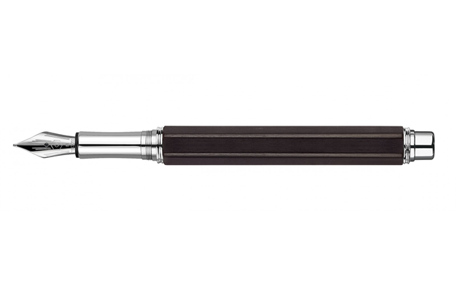 Caran d'Ache Silver-Plated and Rhodium-Coated VARIUS™ EBONY Pióro wieczne