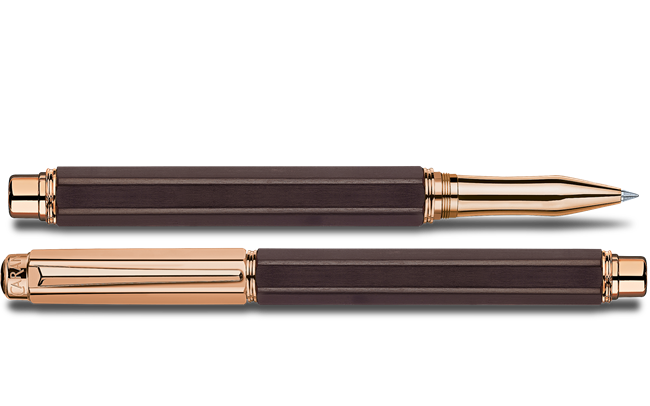 Caran d'Ache Rose Gold Plated VARIUS™ EBONY Pióro kulkowe