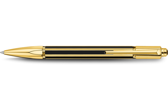 Caran d'Ache Gold-Plated VARIUS™ CHINA BLACK Długopis