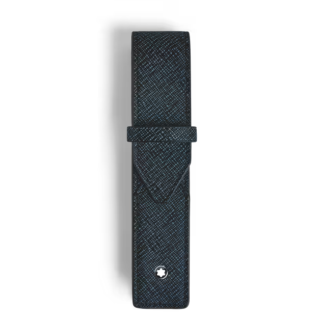 Montblanc Sartorial Etui na Jeden Artykuł Piśmienniczy  Tweed Blue