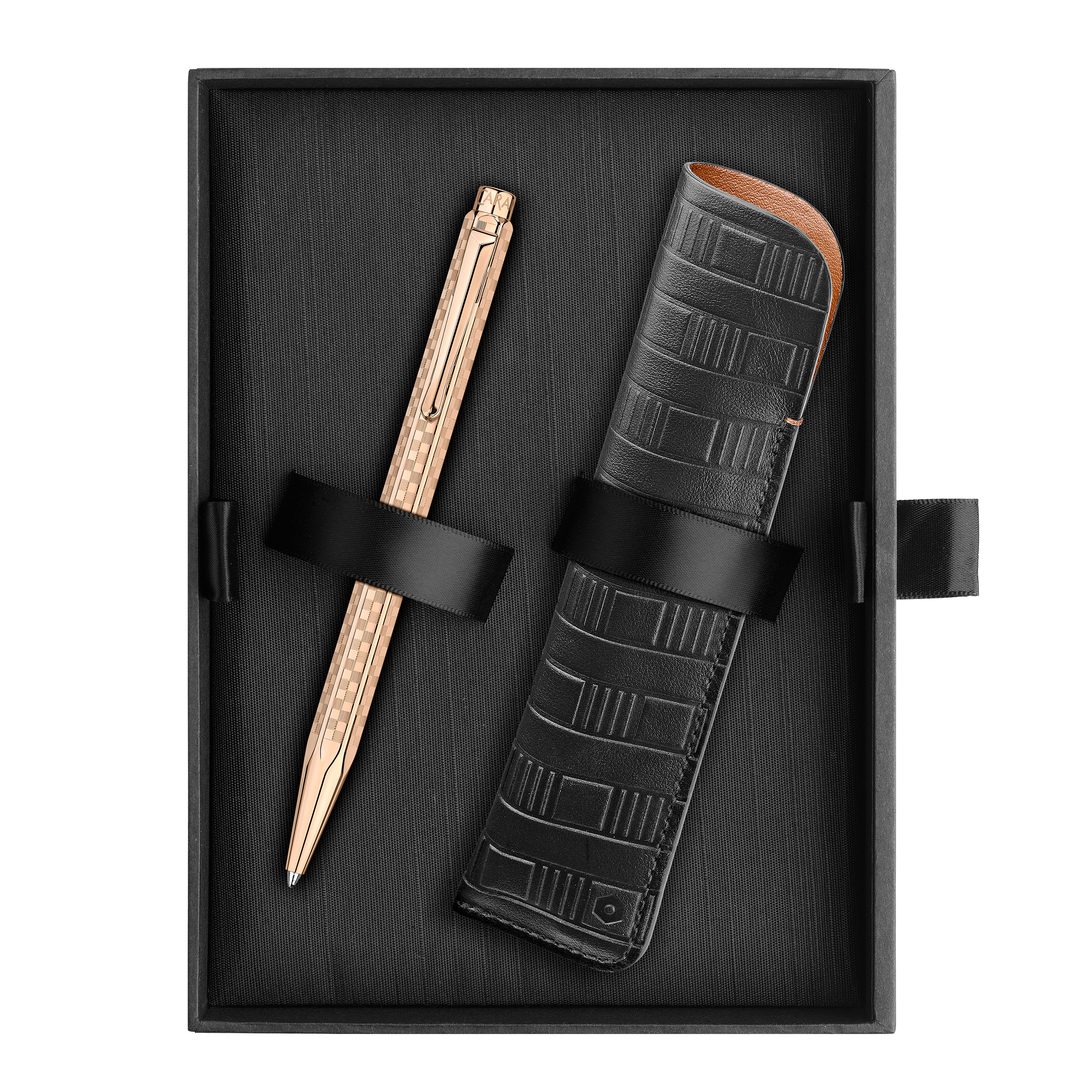 Caran d'Ache Ecridor Damier Rose Gold Długopis + Etui