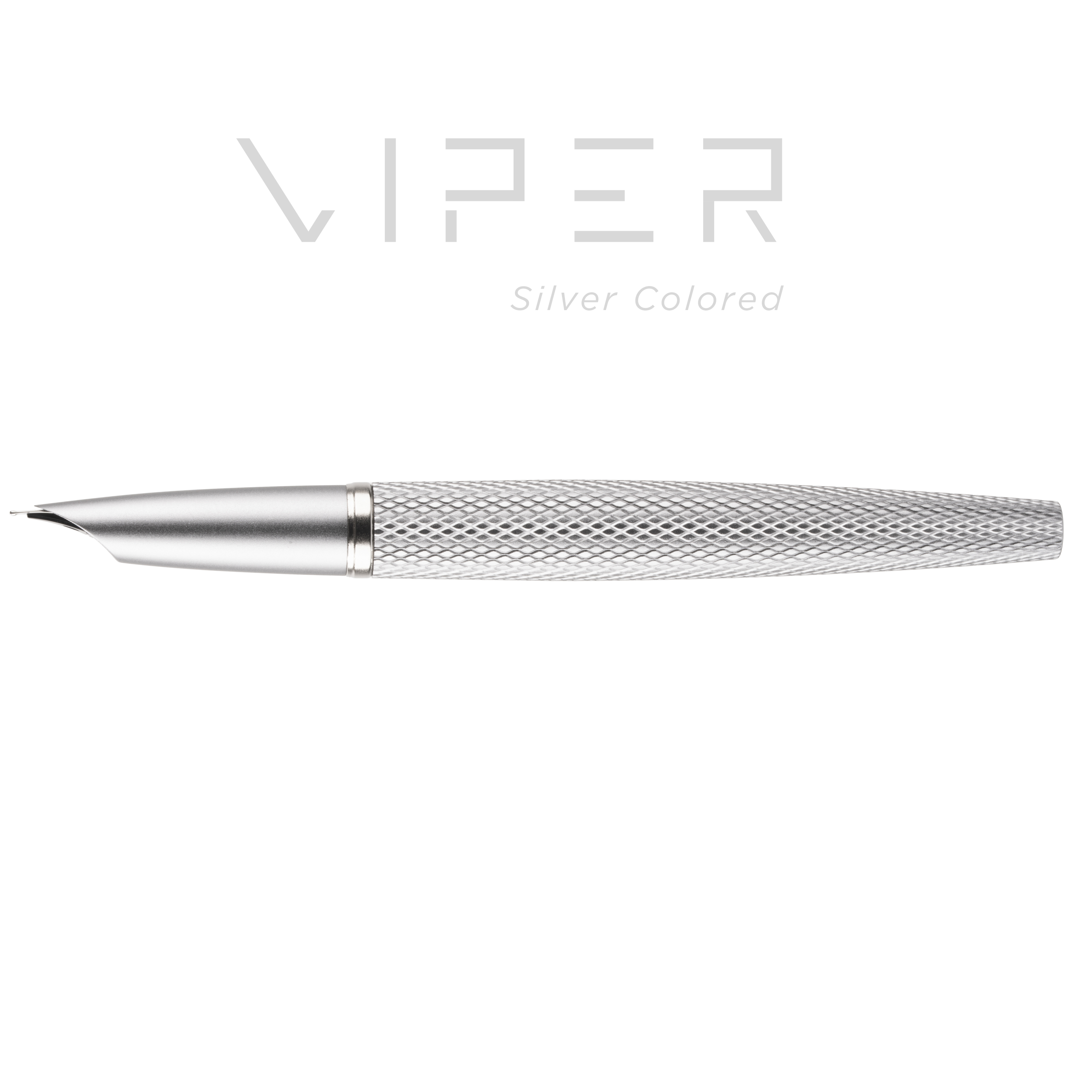 Diplomat Guilloche Viper Silver Pióro wieczne