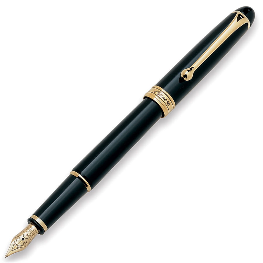 Aurora 88 Slim Fountain pen black GT